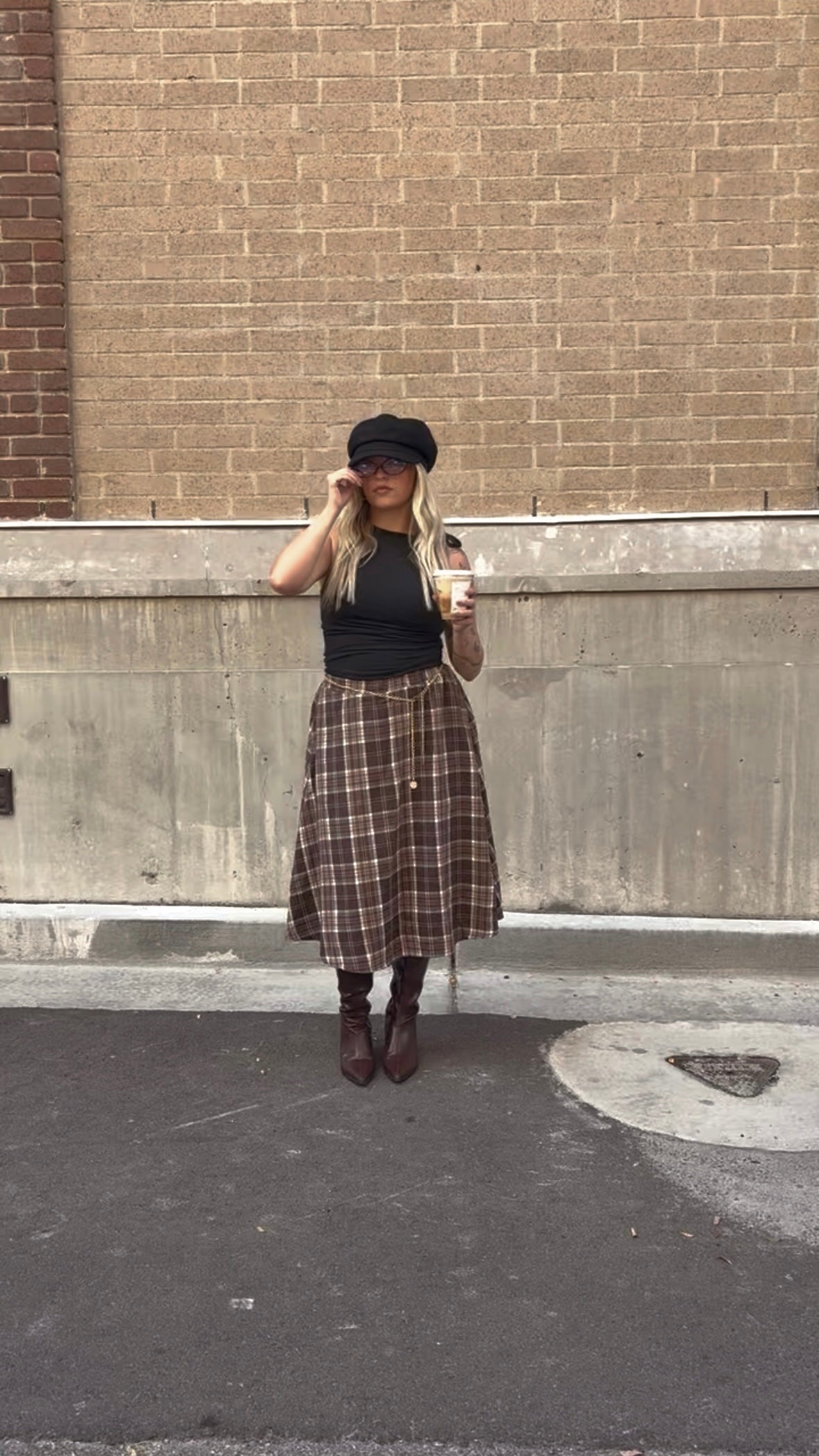 Like Fall Plaid Skirt