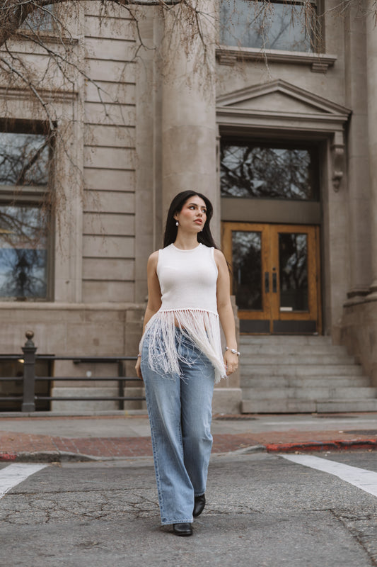 Divina Fringe Top