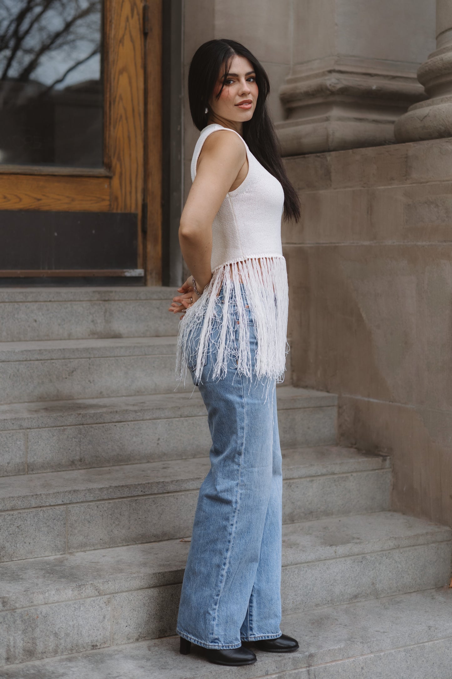 Divina Fringe Top