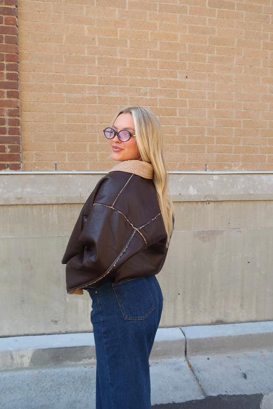 The Pilot Jacket in Mocha
